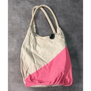 Y2k Roxy Striped Canvas Shoulder Bag